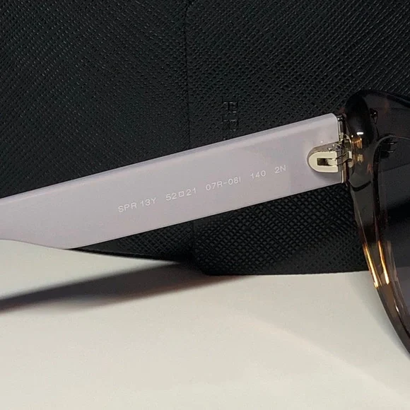 Prada SPR 13Y 07R081 Tortoise Shell Cat-Eye Sunglasses display picture 3
